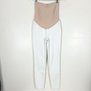 Spanx Mama Ankle Jean-ish® Leggings White Size M Maternity Over the belly